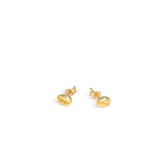 Cowrie Studs -  18ct Yellow gold vermeil (18ct gold plated silver)