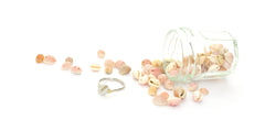 Cowrie Ring, Silver (with 18ct Gold grains)