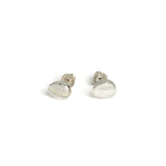 Cowrie Studs - Silver