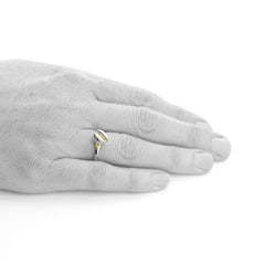 Cowrie Ring, Silver (with 18ct Gold grains)