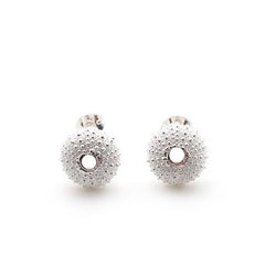 Silver Urchin Stud Earrings