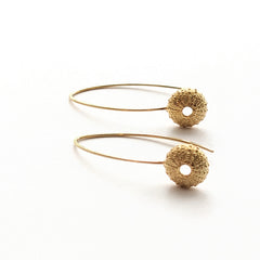 Yellow Gold Vermeil Urchin Hook Earrings