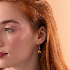 Yellow Gold Vermeil Urchin Hook Earrings