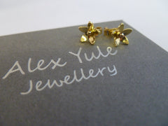 Star Flower Studs (Solid 18ct Gold)