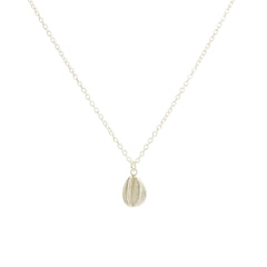 Cowrie Necklace, Solid Sterling Silver