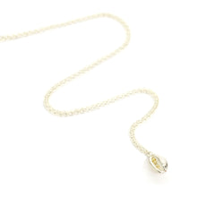 Cowrie Necklace, Silver with 18ct Gold Grains